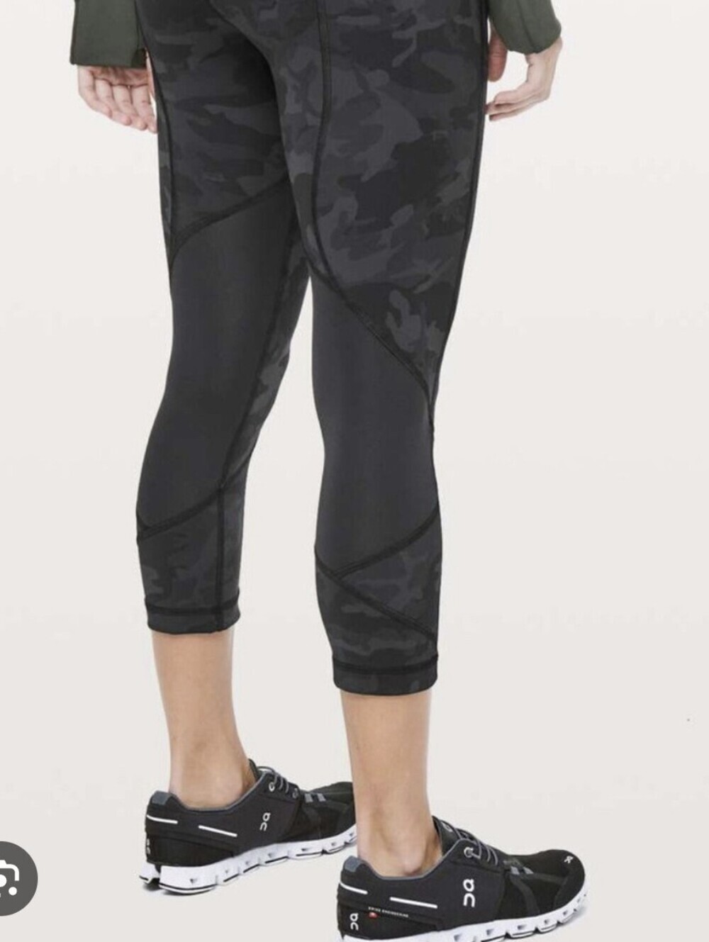Lululemon,Pace Rival,High Rise Crop,Camo,Size 6 - Picture 4 of 7